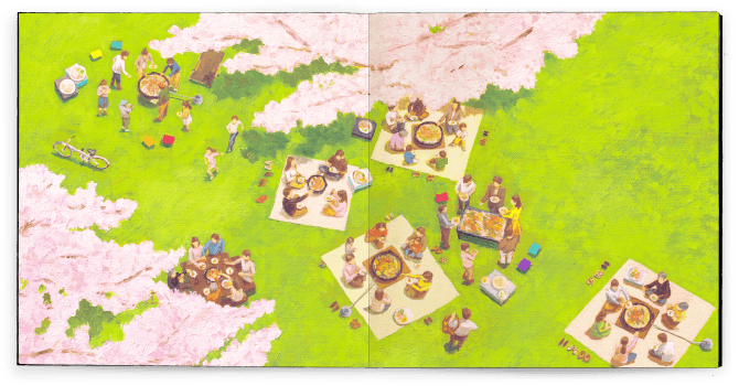 笑顔の真ん中で